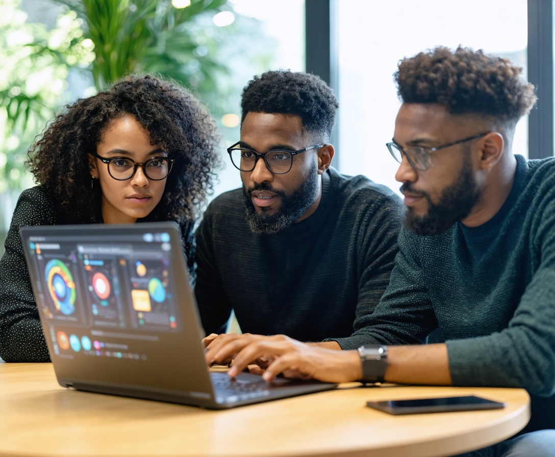 Профессиональная дискуссия команды экспертов AI Learning Hub в конференц-зале